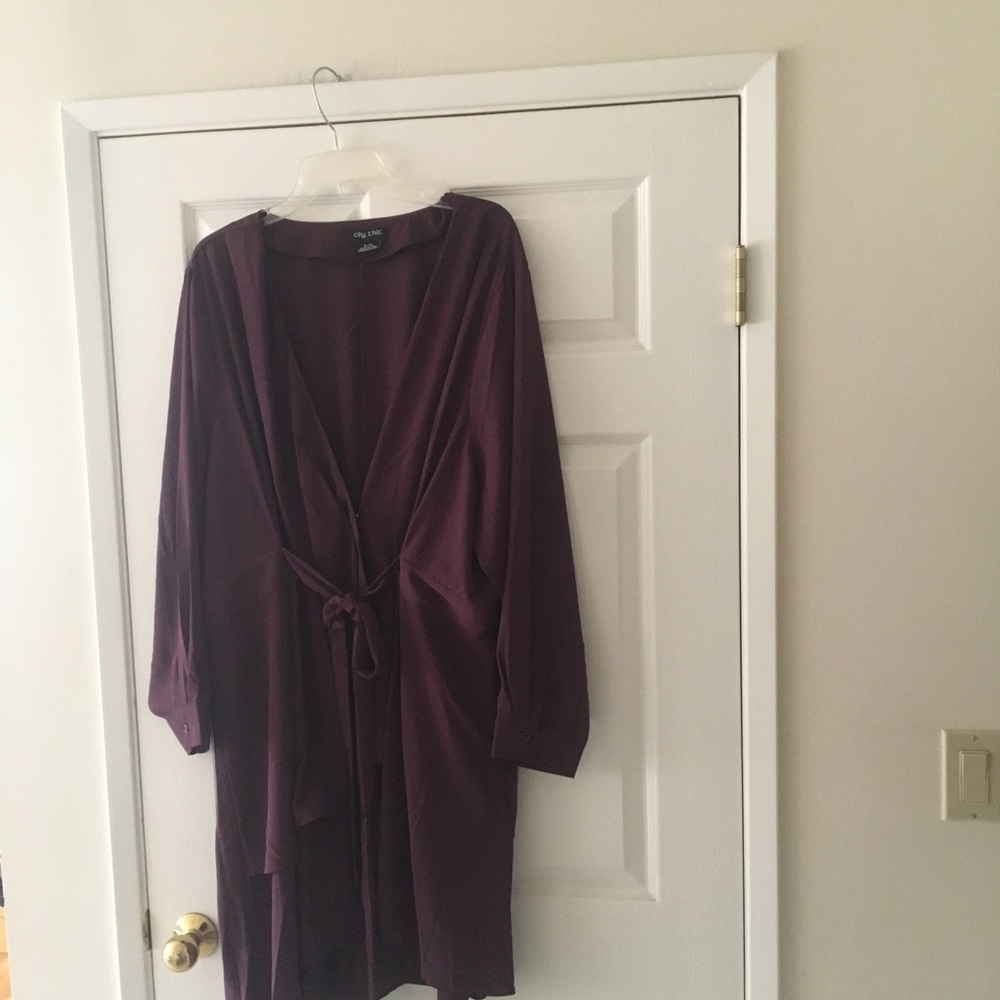 Sz 22 City Chic Plum Women's Tunic